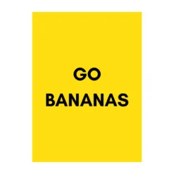 Poster A5 Go bananas