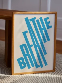 Poster Breathe 30 x 40 cm
