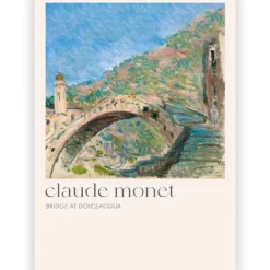 Poster Claude Monet Bridge at Dolceacqua 60x90 cm