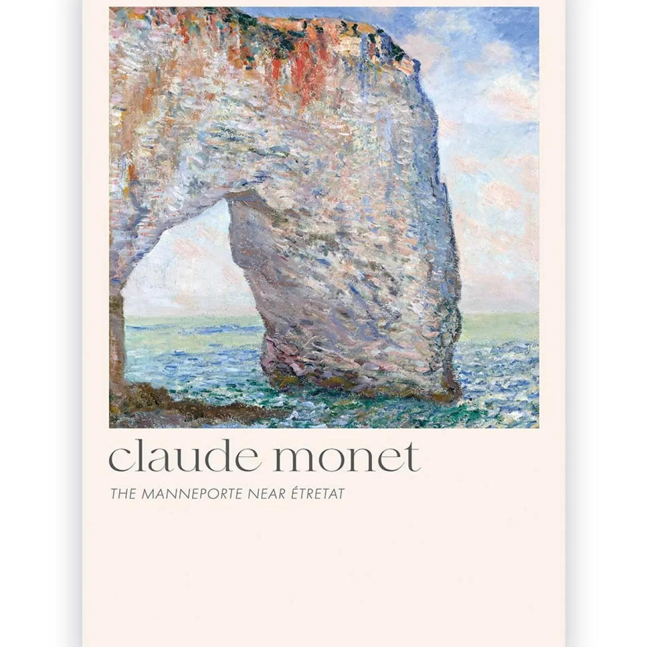 Poster Claude Monet The Manneporte near Étretat 40x60 cm