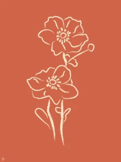 Poster Floral 20 x 30 cm