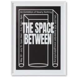 Poster Framed between space 87x118 cm