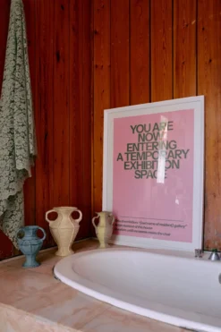 Poster Framed home gallery 87x118 cm