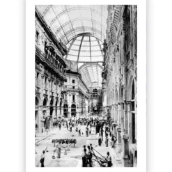 Poster Galleria Vittorio Emanuele 30x45 cm
