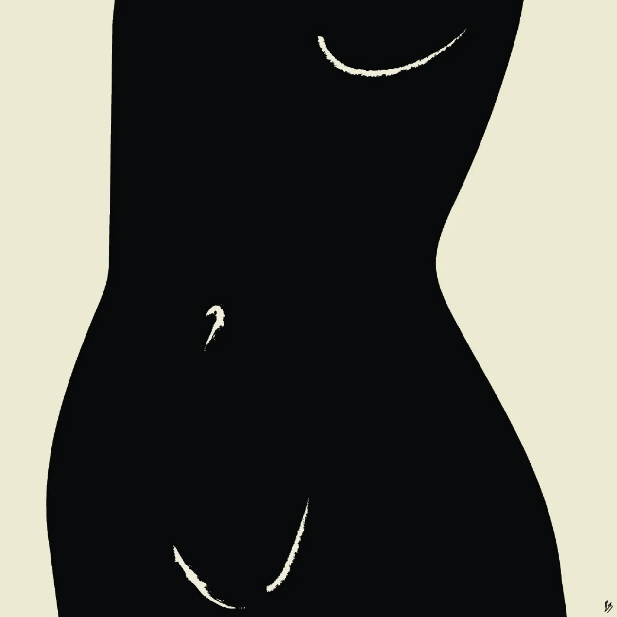 Poster Herself 30 x 30 cm