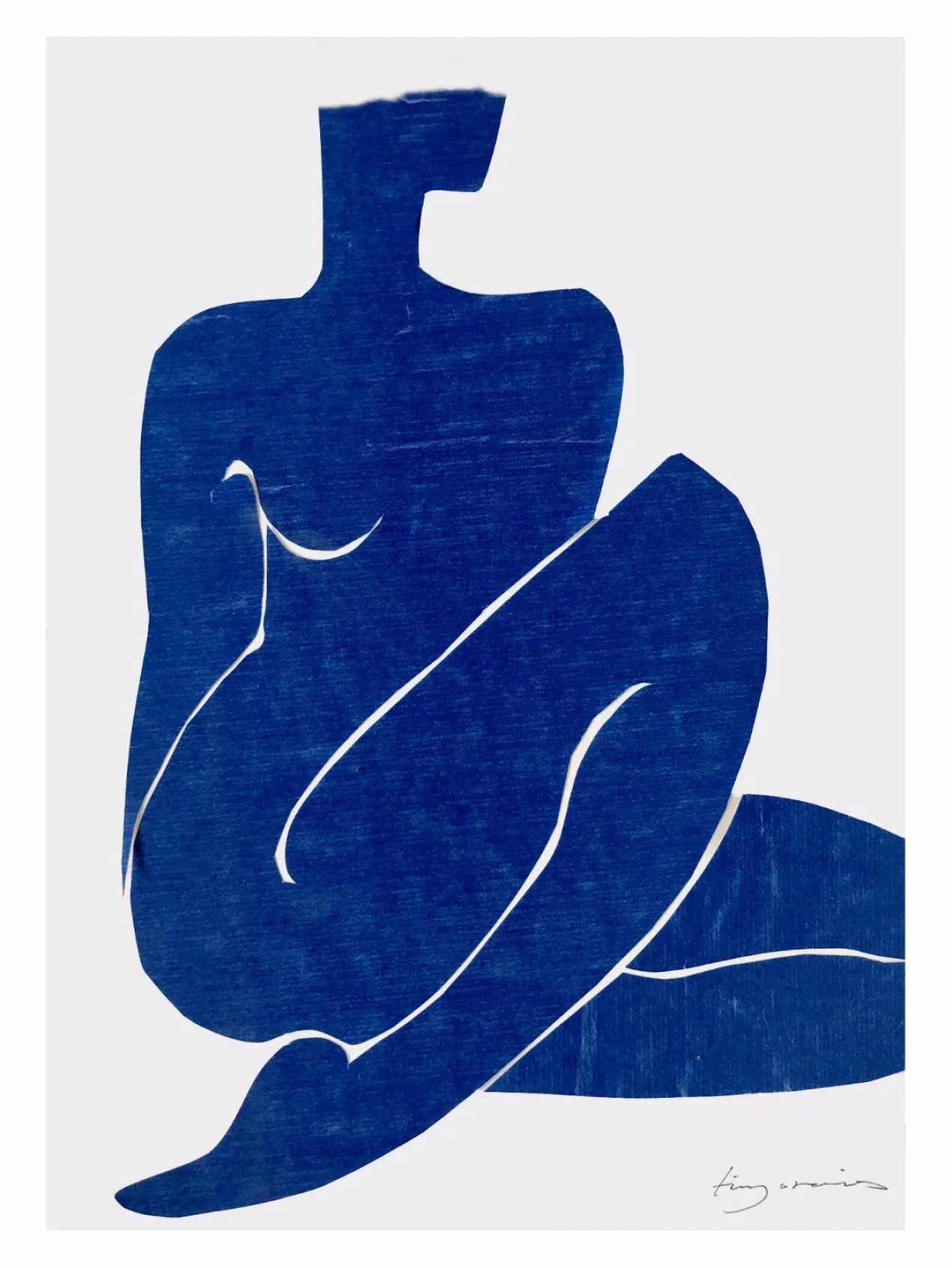 Poster Indigo Nude 40 x 50 cm