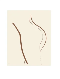 Poster Leaning Woman 40 x 50 cm