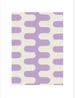 Poster Lilac Lines 30 x 40 cm