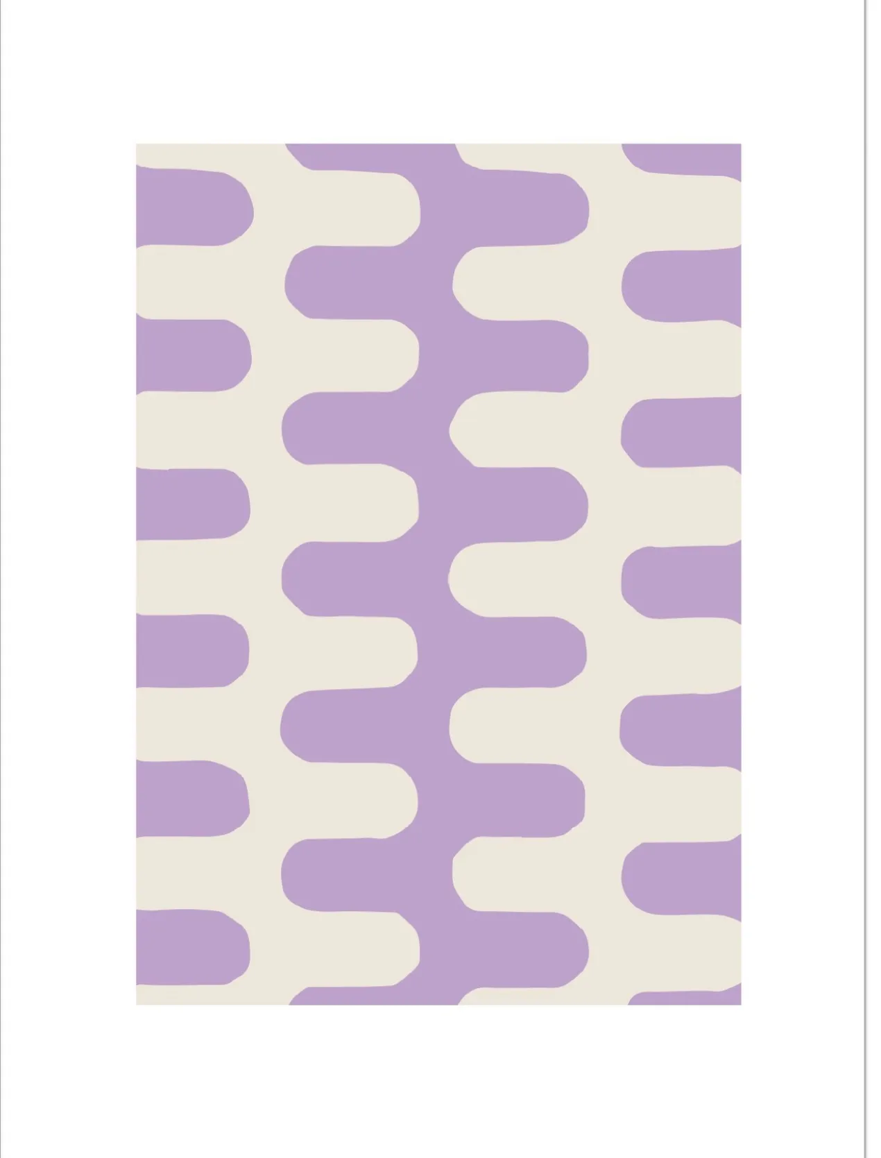 Poster Lilac Lines 30 x 40 cm