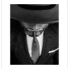 Poster Man met Hoed 40 x 50 cm