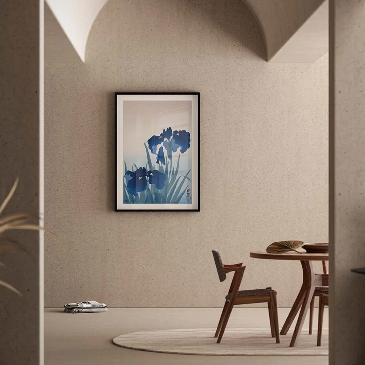 Poster Ohara Koson - Blue Iris 50x70 cm