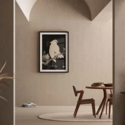Poster Ohara Koson - Cockatoo Pomegranate 40x60 cm
