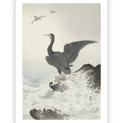 Poster Ohara Koson - Great Cormorant 30x45 cm
