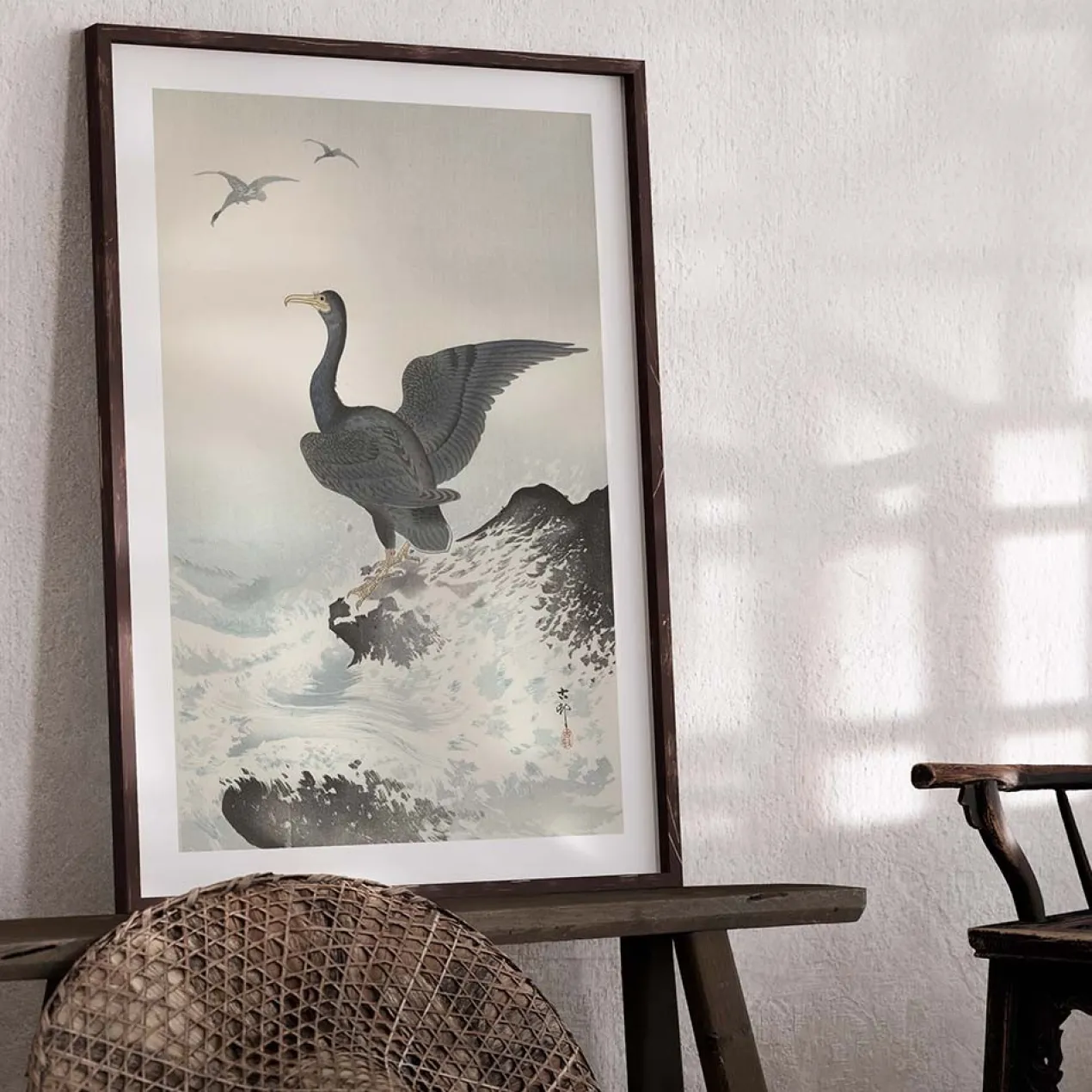 Poster Ohara Koson - Great Cormorant 40x60 cm