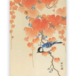 Poster Ohara Koson - Great Tit on Branch 60x90 cm