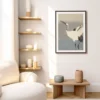 Poster Ohara Koson - Kraanvogel 30x45 cm