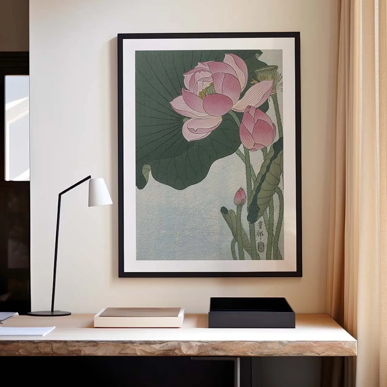Poster Ohara Koson - Lotus Flower 60x90 cm