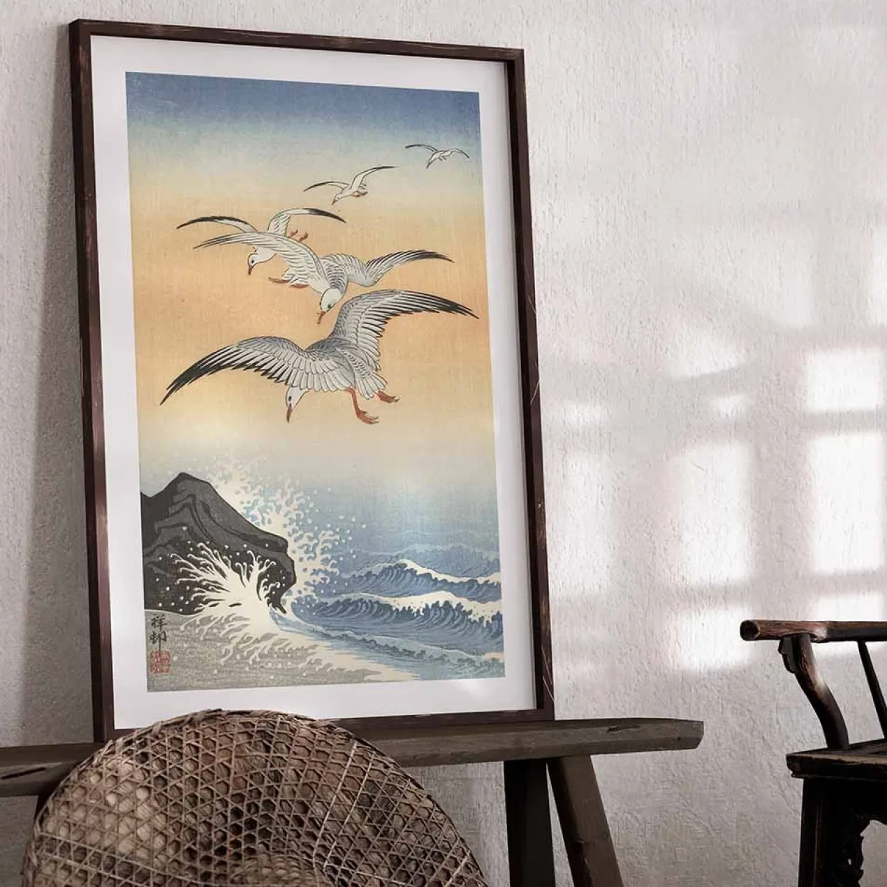 Poster Ohara Koson - Seagulls 70x100 cm