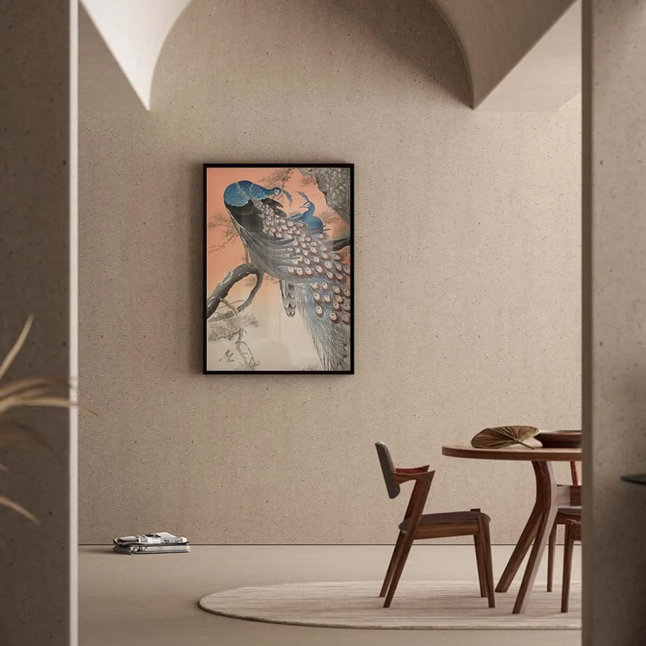 Poster Ohara Koson - Two Peacocks on a Branch 70x100 cm