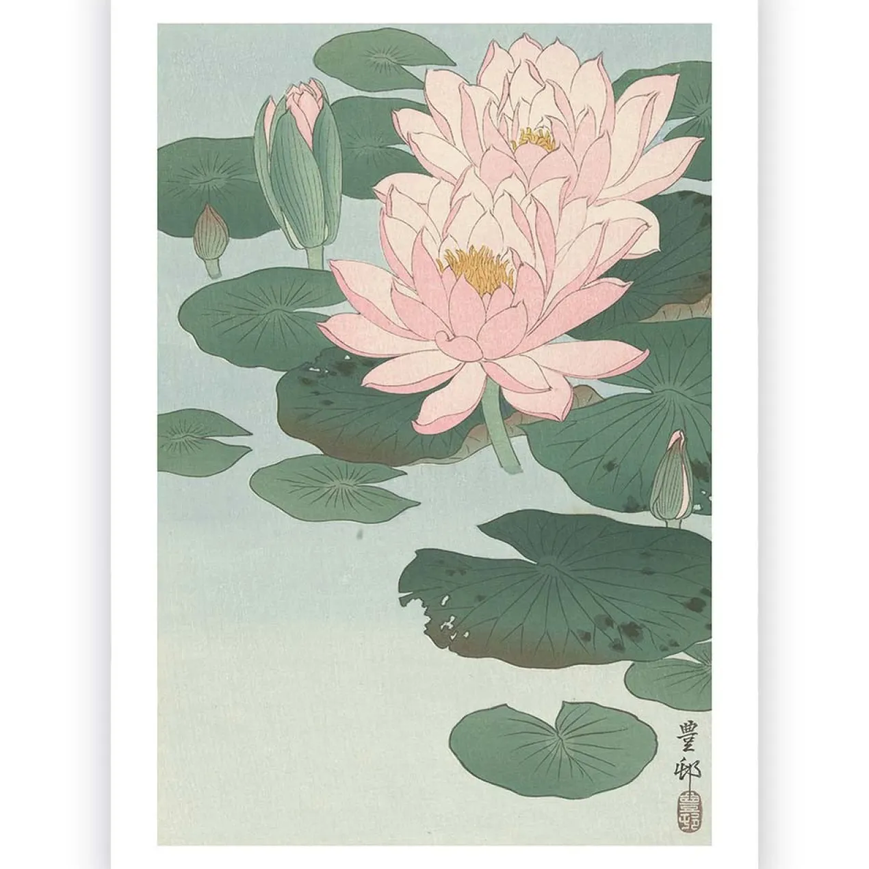 Poster Ohara Koson - Water Lily 50x70 cm