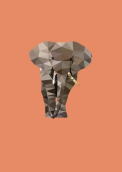 Poster Olifant 30 x 40 cm