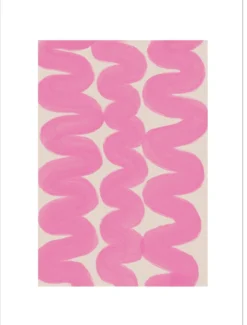 Poster Pink Brush 30 x 40 cm
