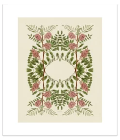 Poster Pink flower 40 x 50 cm