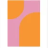 Poster Shapes of Orange 30 x 40 cm