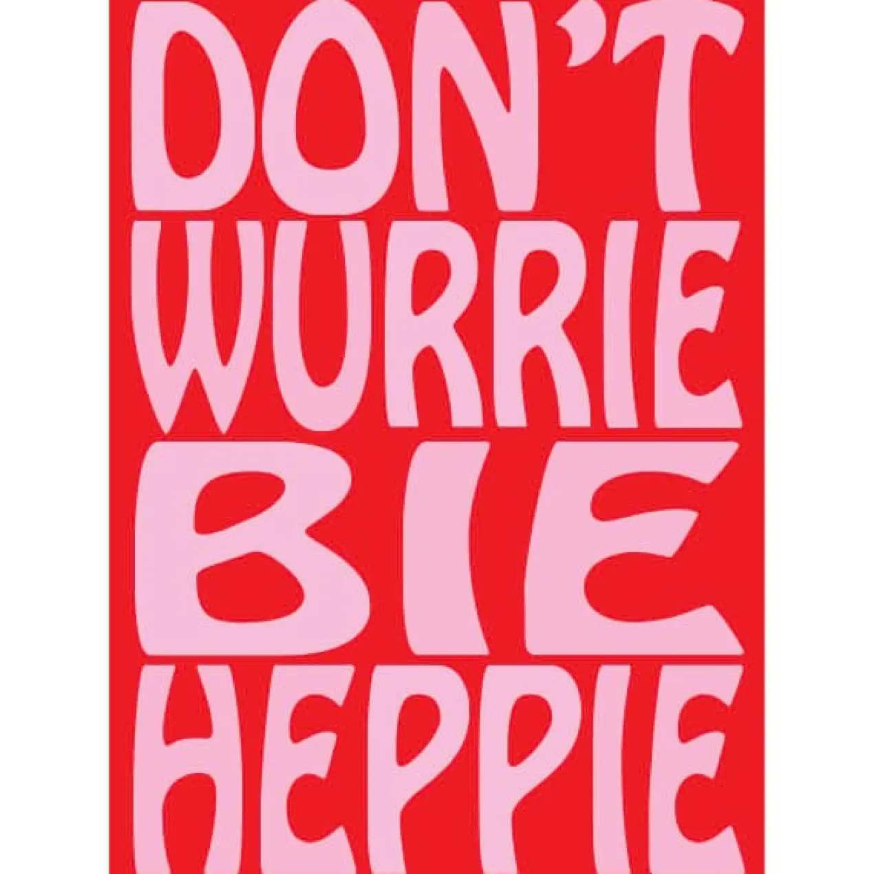 Poster tweezijdige A4 donut forget/bie heppie