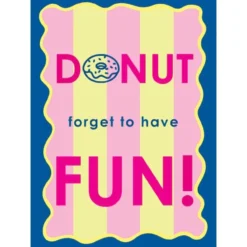 Poster tweezijdige A4 donut forget/bie heppie