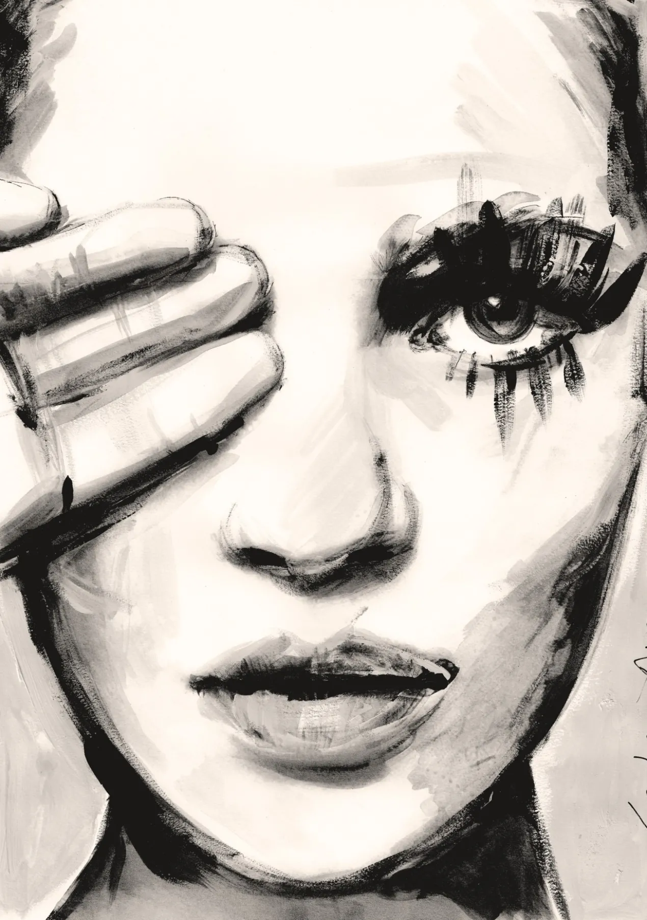 Poster Where is She 40 x 50 cm