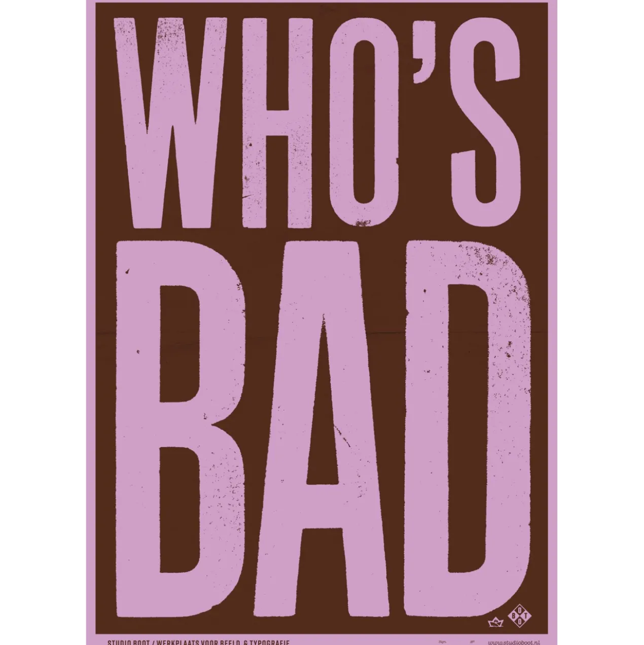 Poster Who's bad