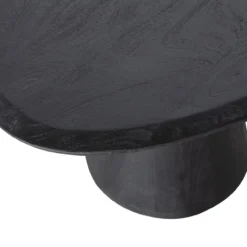 Posture salontafel mangohout zwart o120 cm