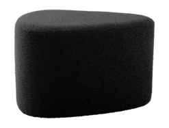 Pouf Ada organic large bouclé black
