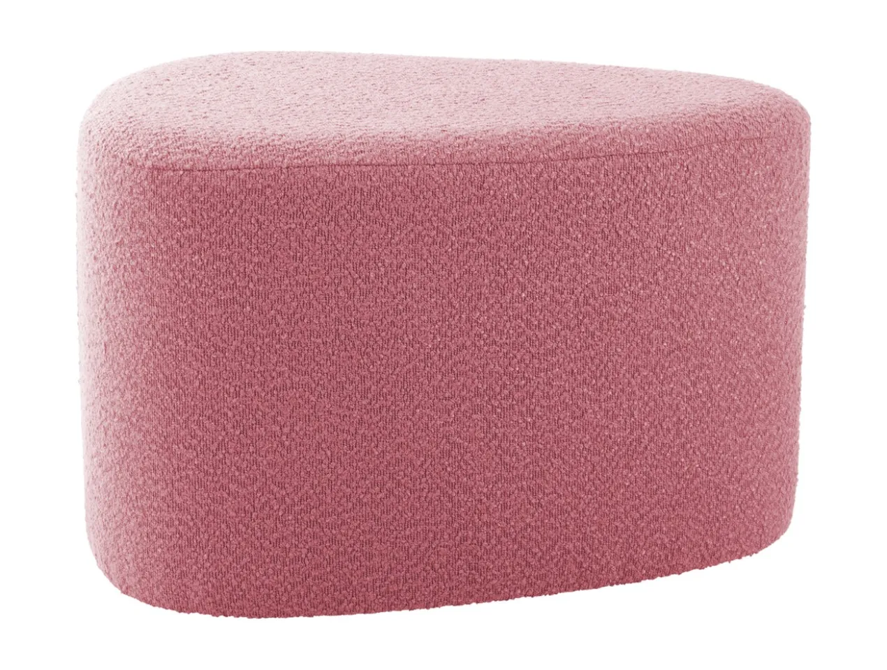 Pouf Ada organic large bouclé faded pink