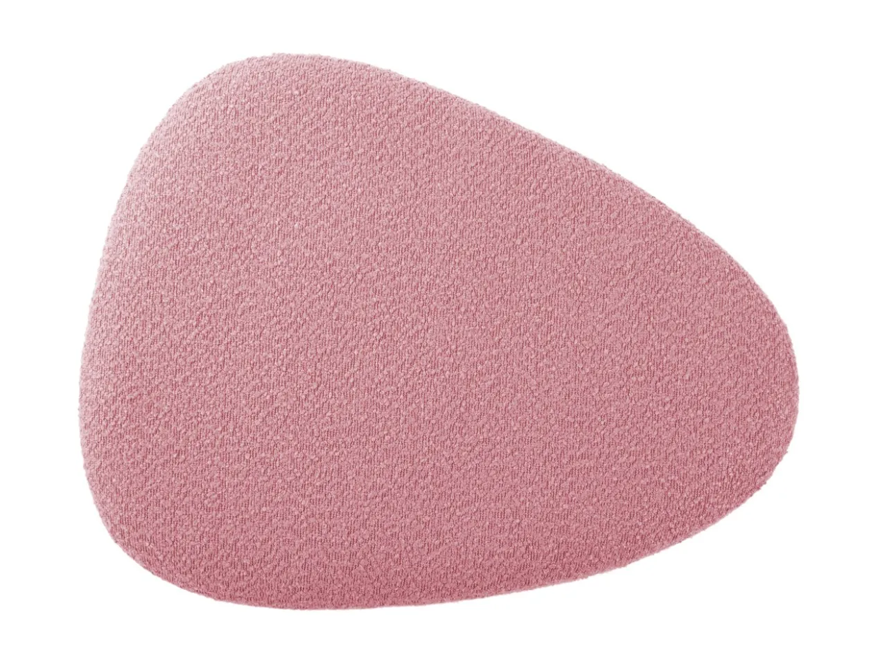 Pouf Ada organic large bouclé faded pink