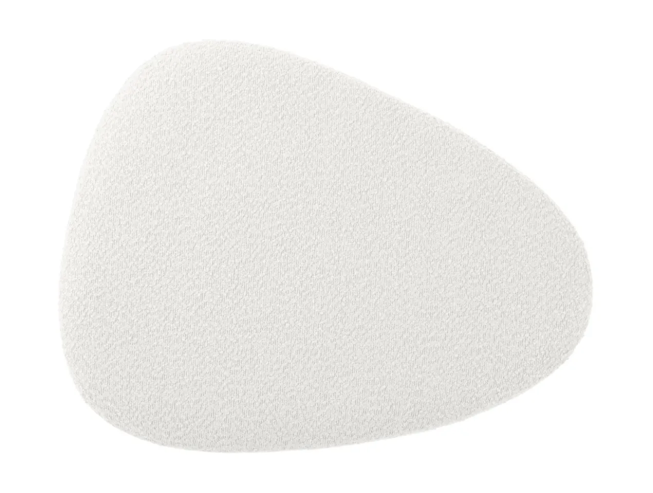 Pouf Ada organic large bouclé off white