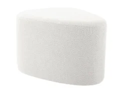 Pouf Ada organic large bouclé off white