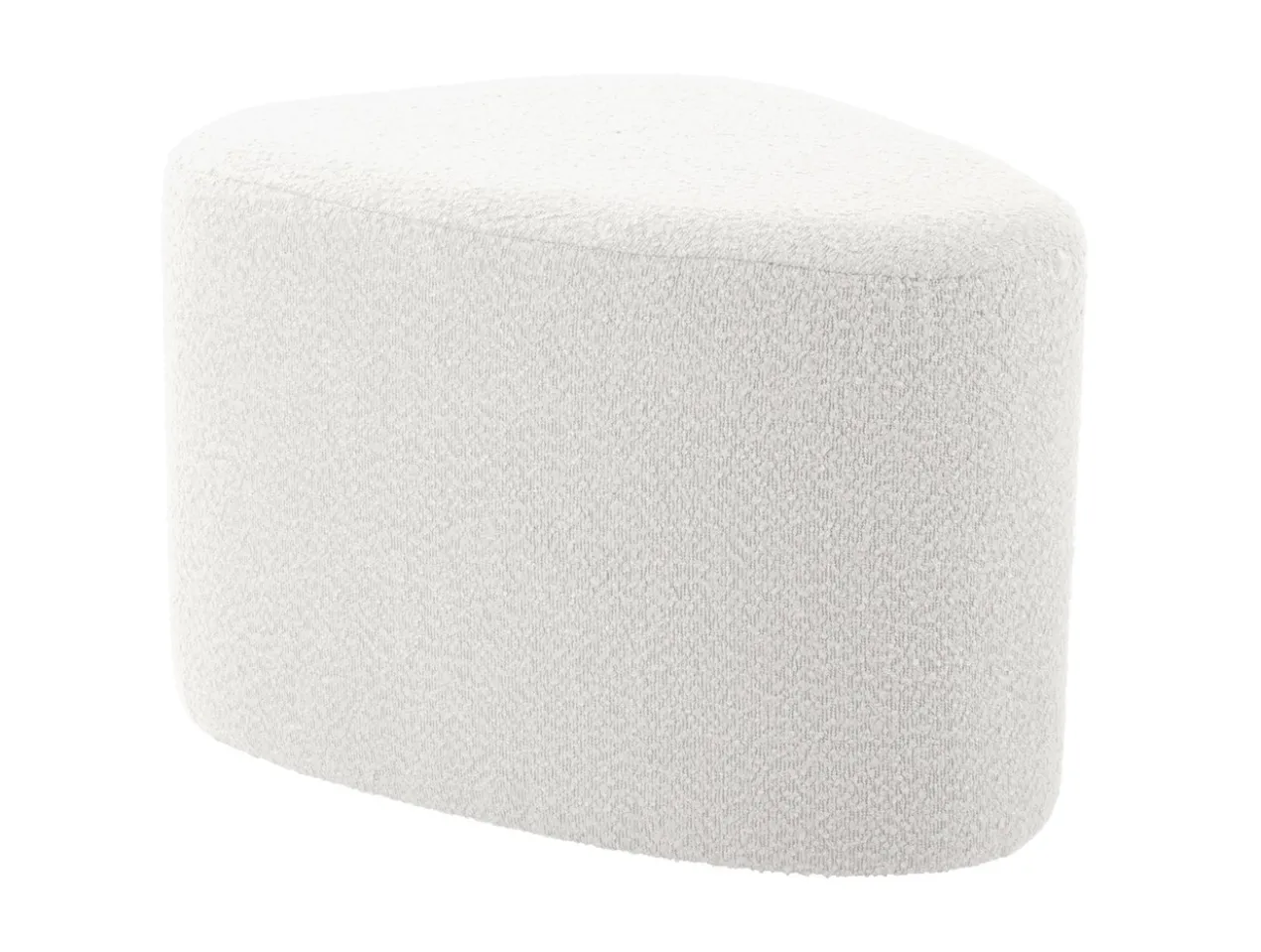 Pouf Ada organic large bouclé off white