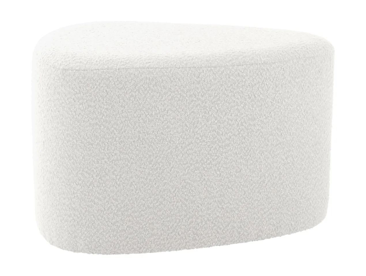Pouf Ada organic large bouclé off white
