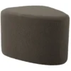 Pouf Ada organic large bouclé taupe green