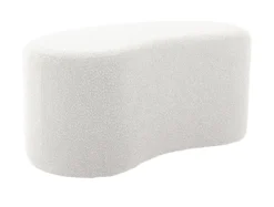 Pouf Ada wave bouclé off white