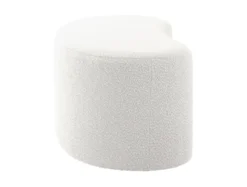 Pouf Ada wave bouclé off white