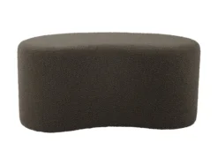 Pouf Ada wave bouclé taupe green