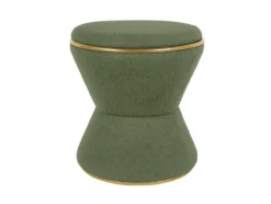 Pouf Gustar teddy curl moss green