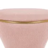 Pouf Gustar teddy curl soft pink
