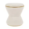 Pouf Gustar teddy curl white