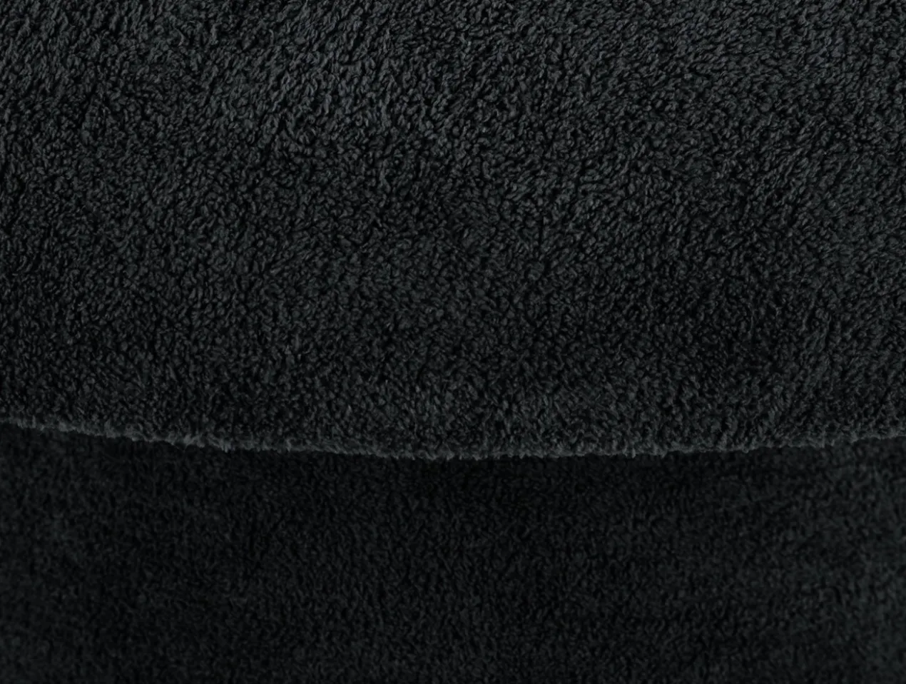 Pouf Mushroom brushed velvet black