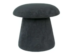 Pouf Mushroom brushed velvet black