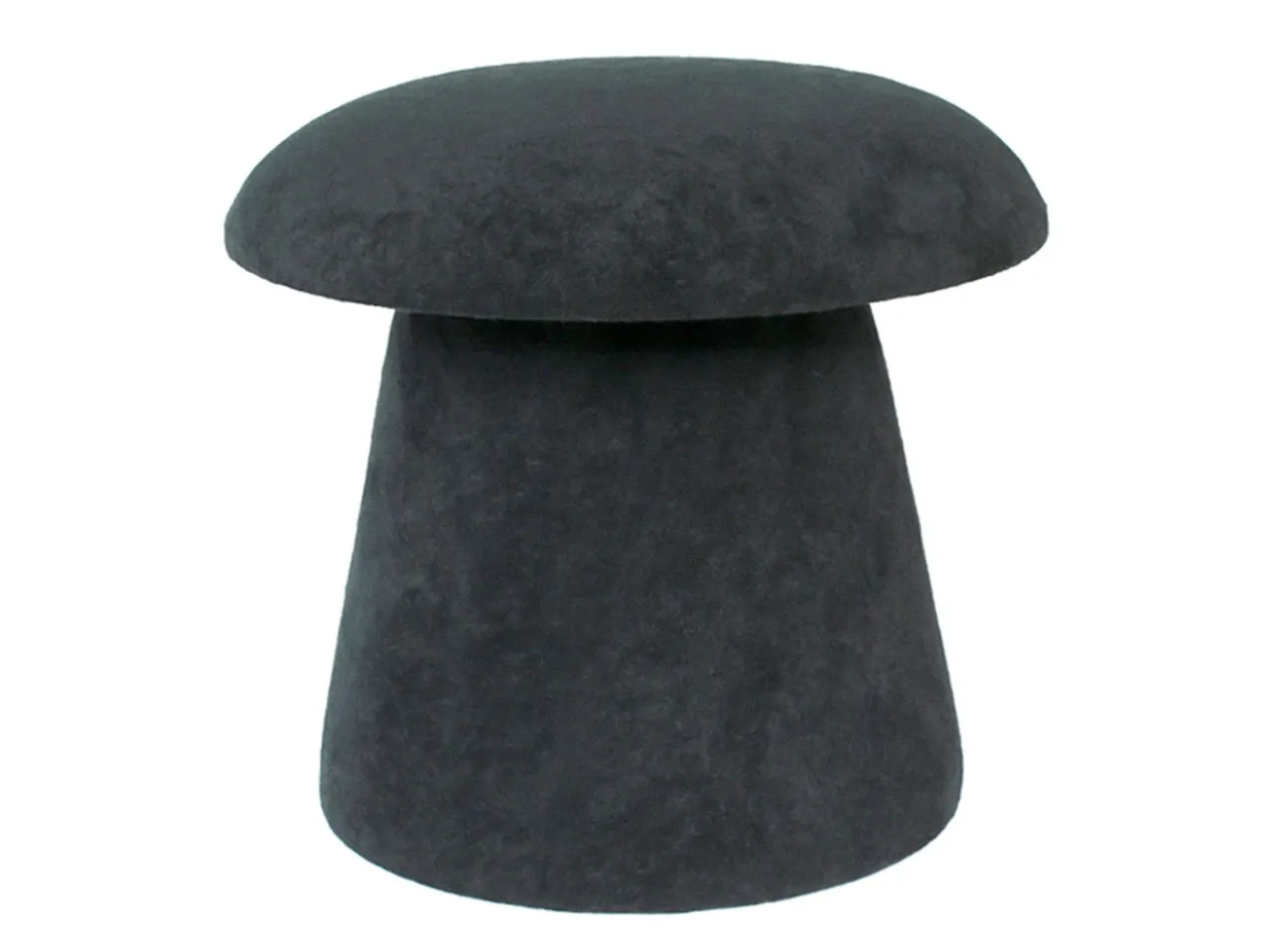Pouf Mushroom brushed velvet black